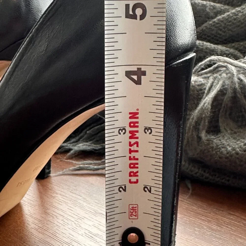 9 WEST BLACK HEELS / PUMPS 7.5 - Picture 12 of 14